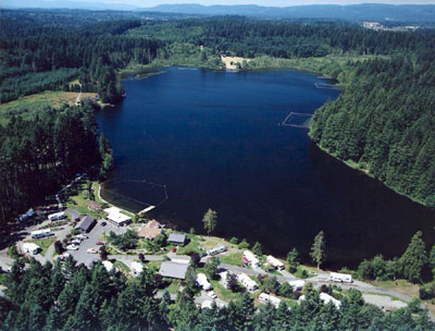 Deep Lake Resort Ariel Photo